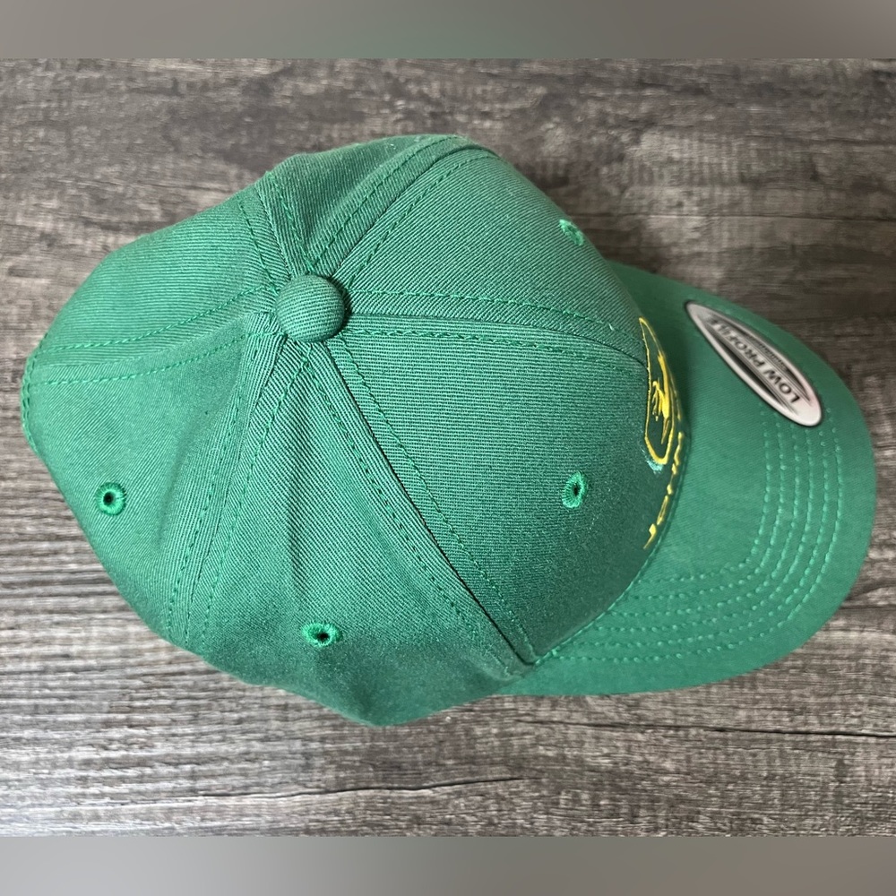 NWOT John Deere Low Profile Structured Adjustable Baseball Hat Cap Green Yellow - Picture 7 of 7